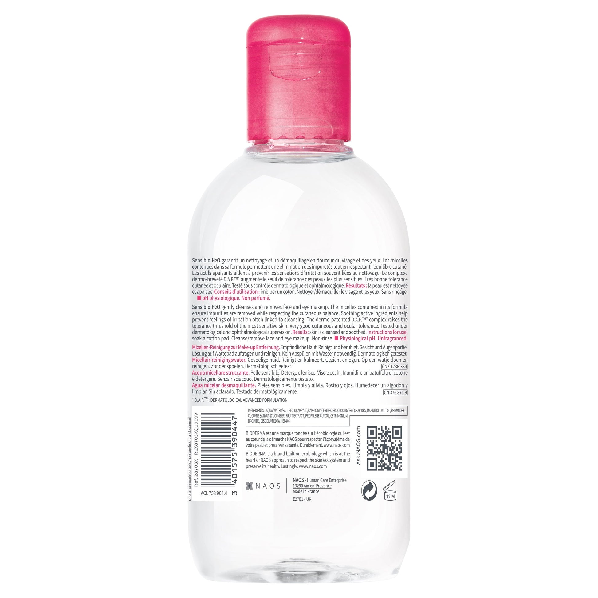 Bioderma Sensibio H2O Micellar Water Cleanser 250ml - Cutprice Online