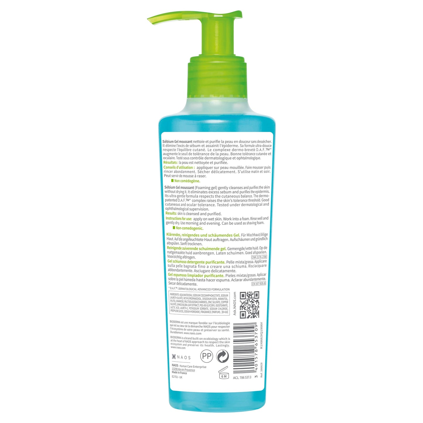 Bioderma Sebium Purifying Cleansing Foaming Gel 200ml - Cutprice Online