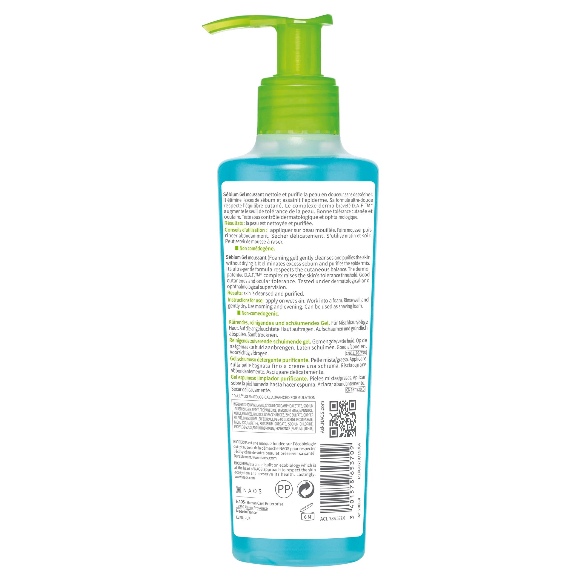 Bioderma Sebium Purifying Cleansing Foaming Gel 200ml - Cutprice Online