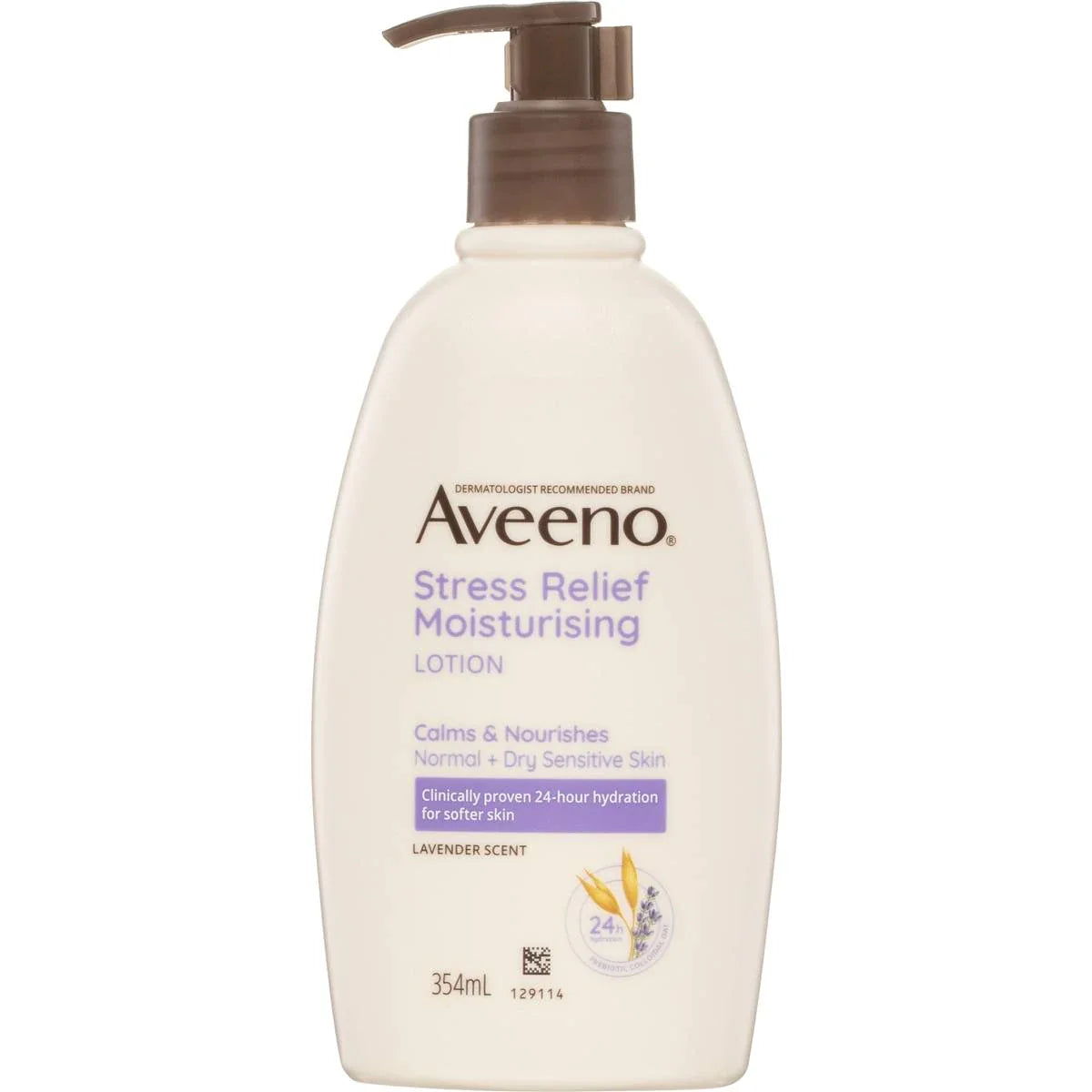 Aveeno Active Naturals Stress Relief Lavender Scented Moisturising Lotion 354ml - Cutprice Online