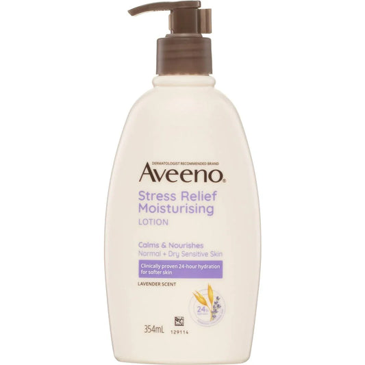Aveeno Active Naturals Stress Relief Lavender Scented Moisturising Lotion 354ml - Cutprice Online