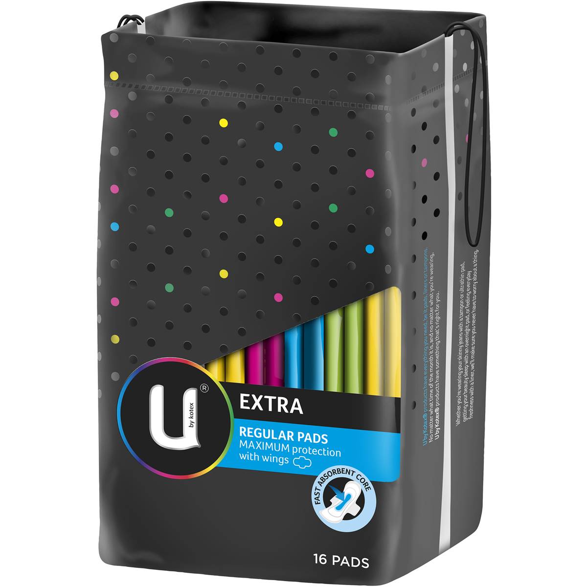U BY KOTEX PAD MAXI REGULAR WING 16PK - Cutprice Online