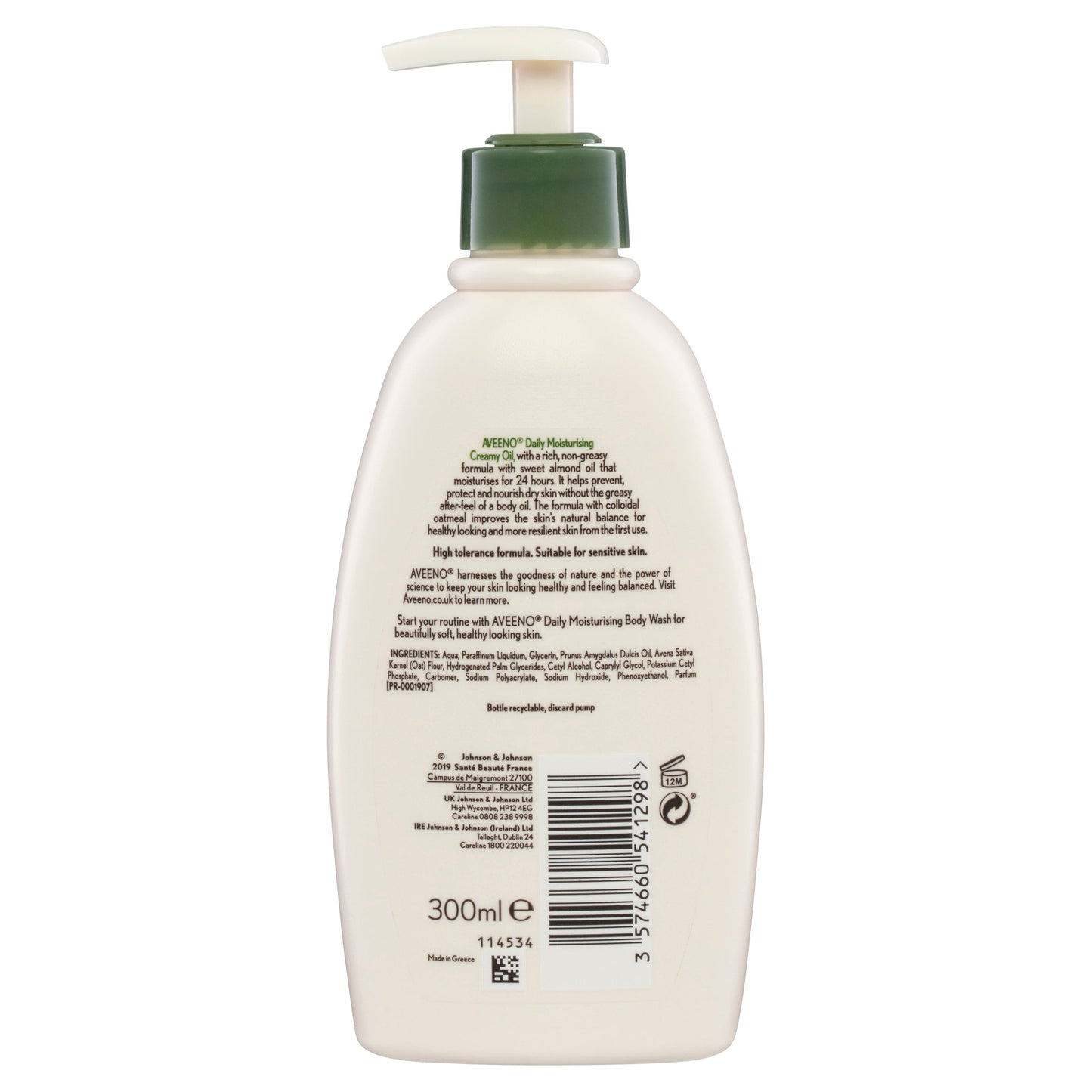 Aveeno Daily Moisturising Almond Scented Creamy Oil 300ml - Cutprice Online