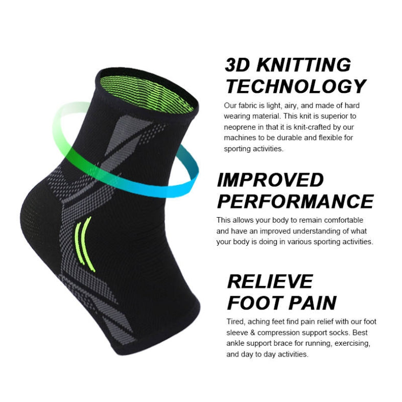 Body Assist Contoured 4-way Sports Elastic Ankle Sleeve