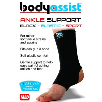 Body Assist Slip-on Basic Elastic Ankle Support Black/beige/white - Cutprice Online