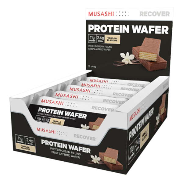 Musashi Protein Wafer Vanilla 40g 12PACK - Cutprice Online