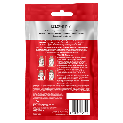 Dr. Lewinns Ultra R4 Collagen 360 Eye Masks 3 Pairs