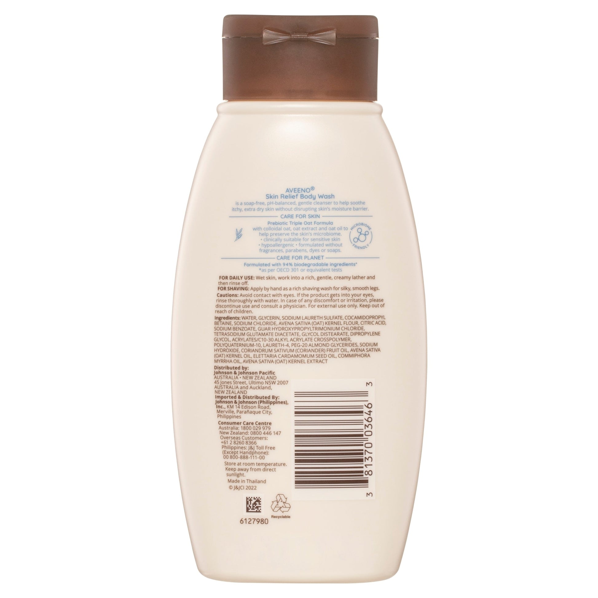 Aveeno Skin Relief Body Wash Fragrance Free 354ml - Cutprice Online