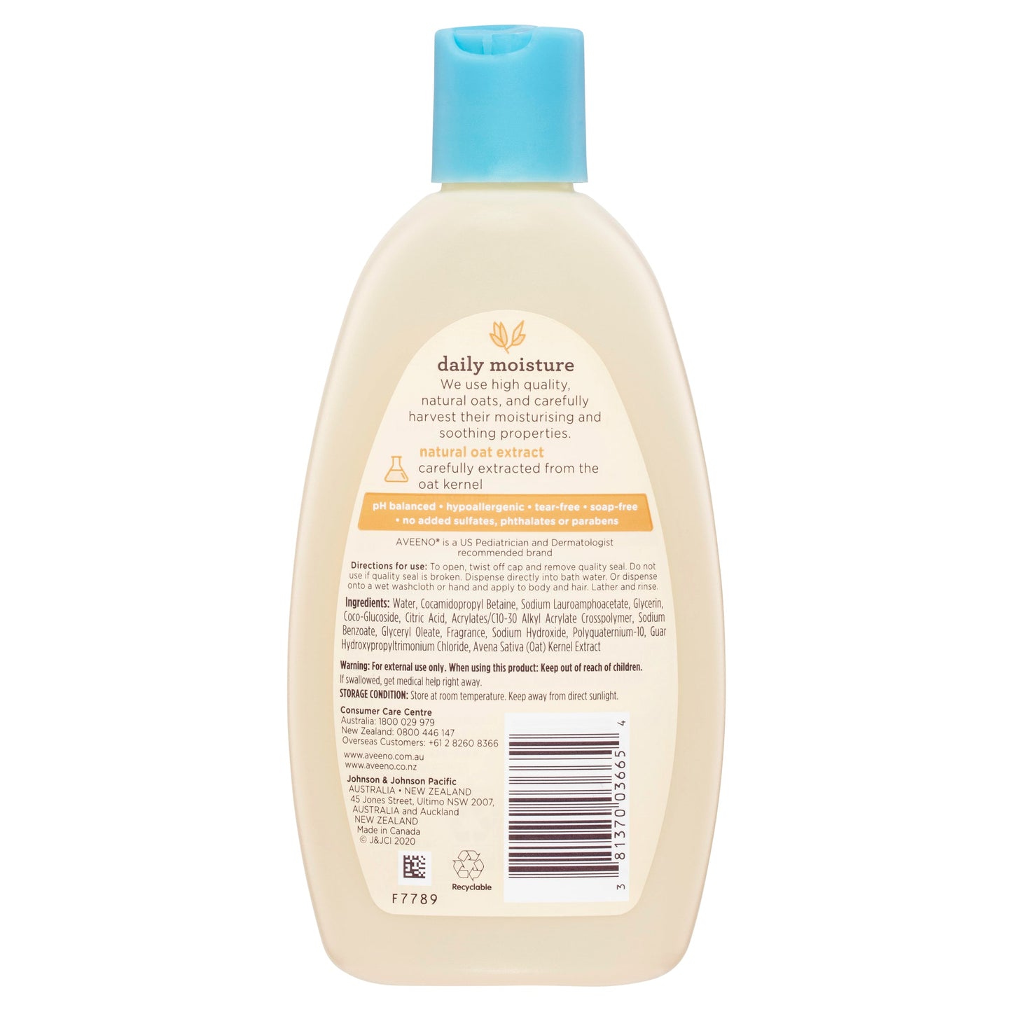 Aveeno Baby Daily Moisture Lightly Scented Wash & Shampoo 236ml - Cutprice Online