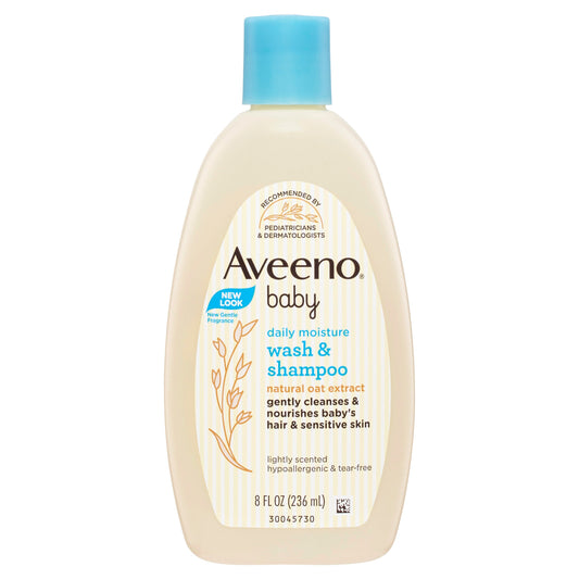 Aveeno Baby Daily Moisture Lightly Scented Wash & Shampoo 236ml - Cutprice Online
