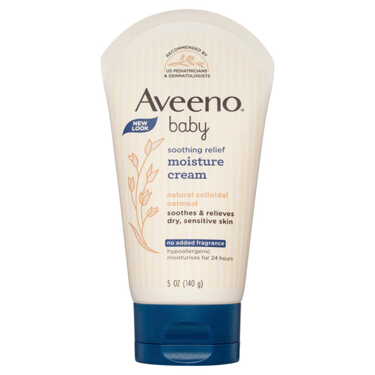 Aveeno Baby Soothing Relief Fragrance Free Moisture Cream 140g - Cutprice Online