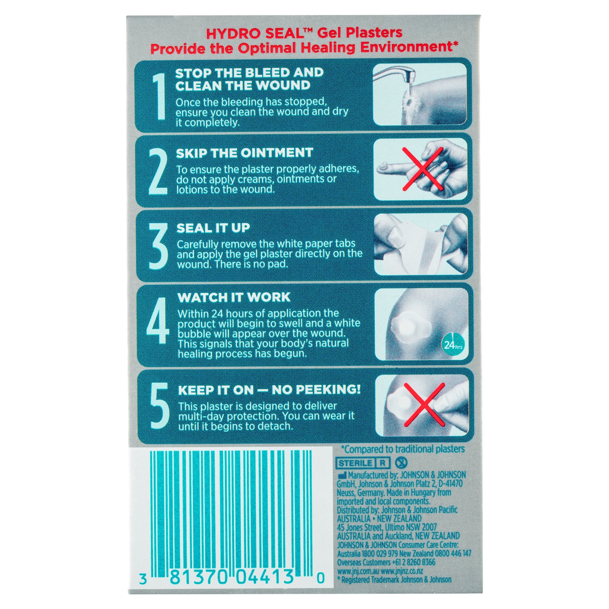 Band-aid Advanced Healing Hydro Seal Gel Plasters Large 6 Pack - Cutprice Online