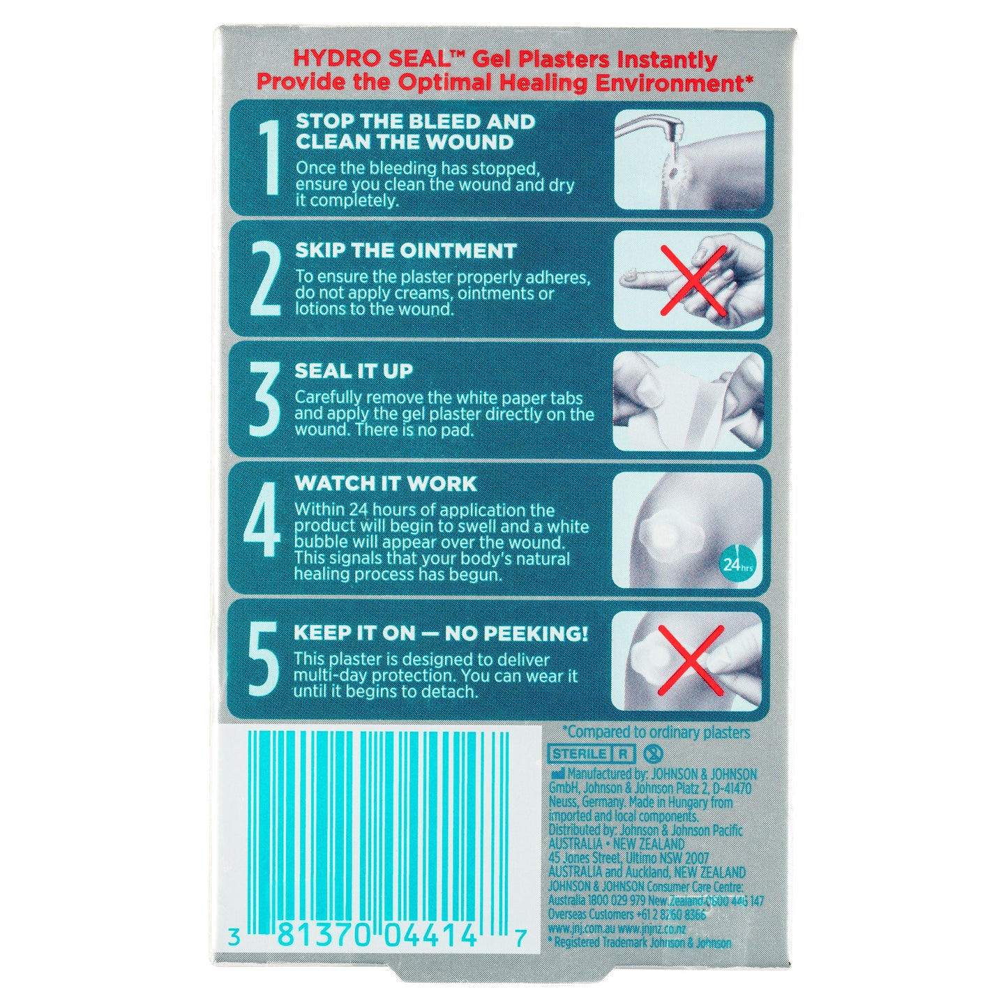 Band-aid Advanced Healing Hydro Seal Gel Plasters Regular 10 Pack - Cutprice Online