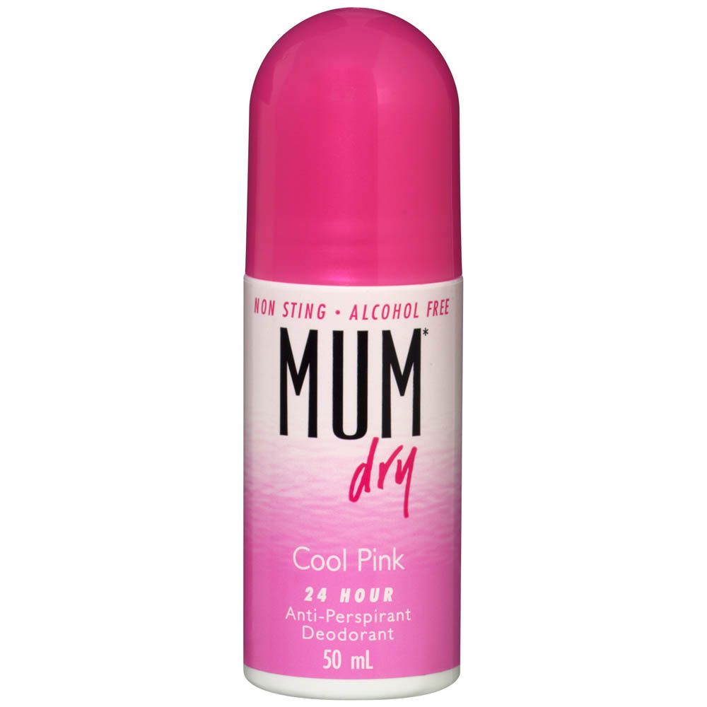 Mum Deodorant Roll-on Dry Cool Pink 50ml - Cutprice Online