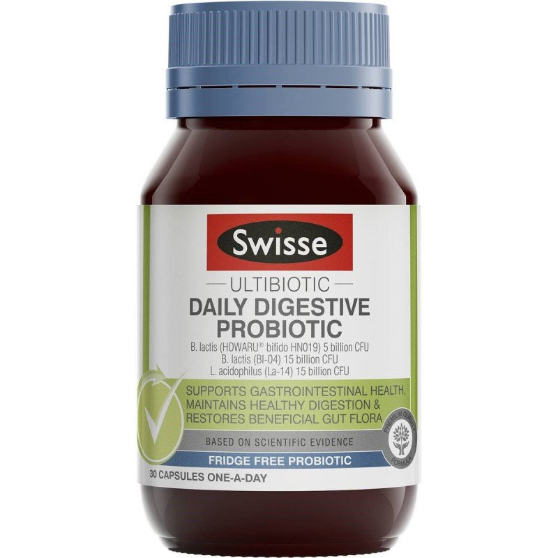 Swisse Ultibiotic Daily Digest Probiotic 30 Tablets - Cutprice Online