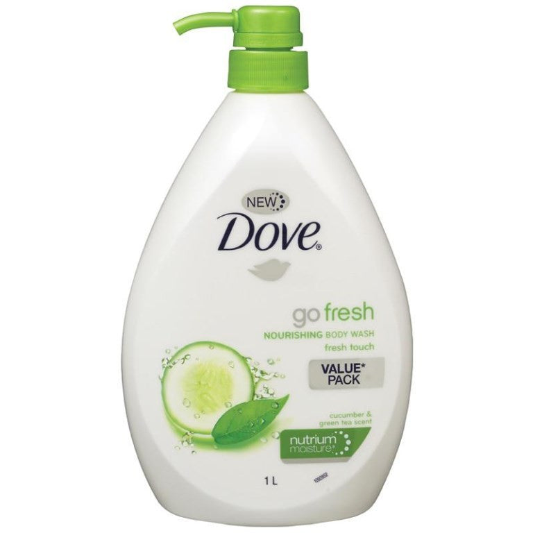 DOVE BODY WASH REFRESHING CCUMBER & GREEN TEA 1 LTR - Cutprice Online