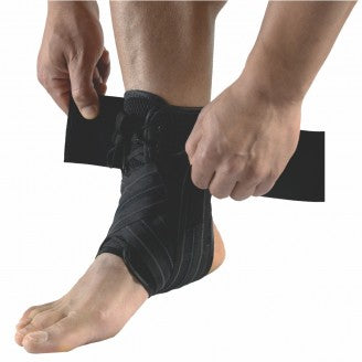 Body Assist Sports Lock Lace-up Ankle Guard White/black - Cutprice Online