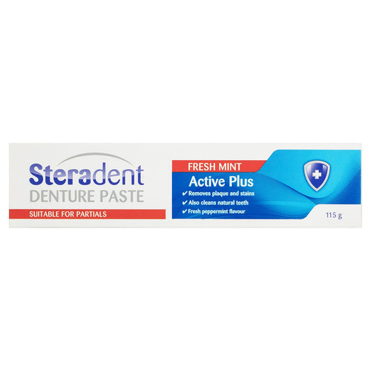 Steradent Denture Cleaning Paste Fresh Mint 115g - Cutprice Online