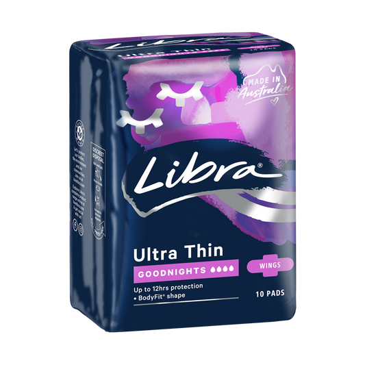 LIBRA GOODNIGHTS ULTRA THIN WINGS 10 PADS - Cutprice Online