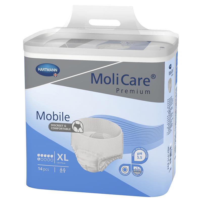 Molicare Premium Mobile 6 Drop Size XL 14PK - Cutprice Online