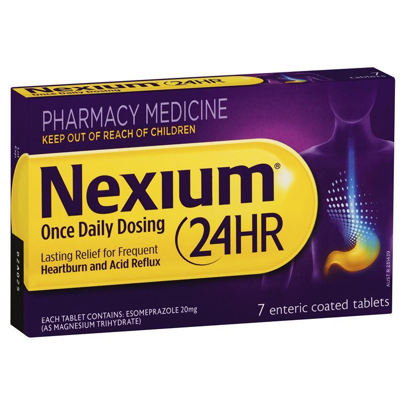 Nexium 24hr 20mg Tablets 7 - Cutprice Online