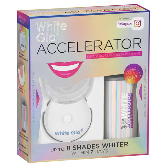 White Glo White Accelerator Blue Light Teeth Whitening System - Cutprice Online