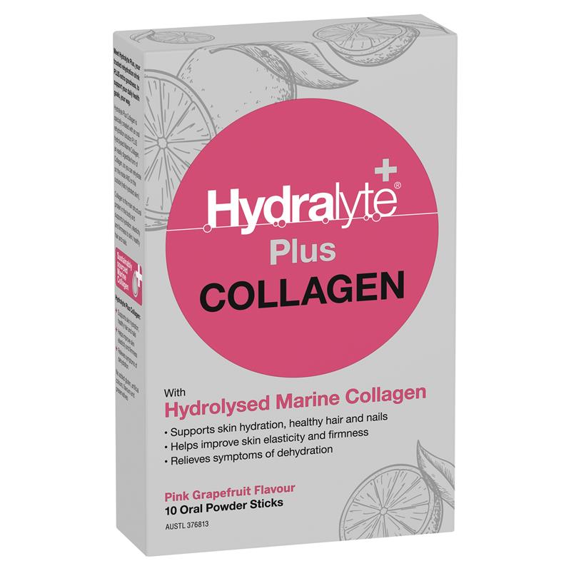 Hydralyte Plus Collagen Powder Sticks 10 Sticks - Cutprice Online