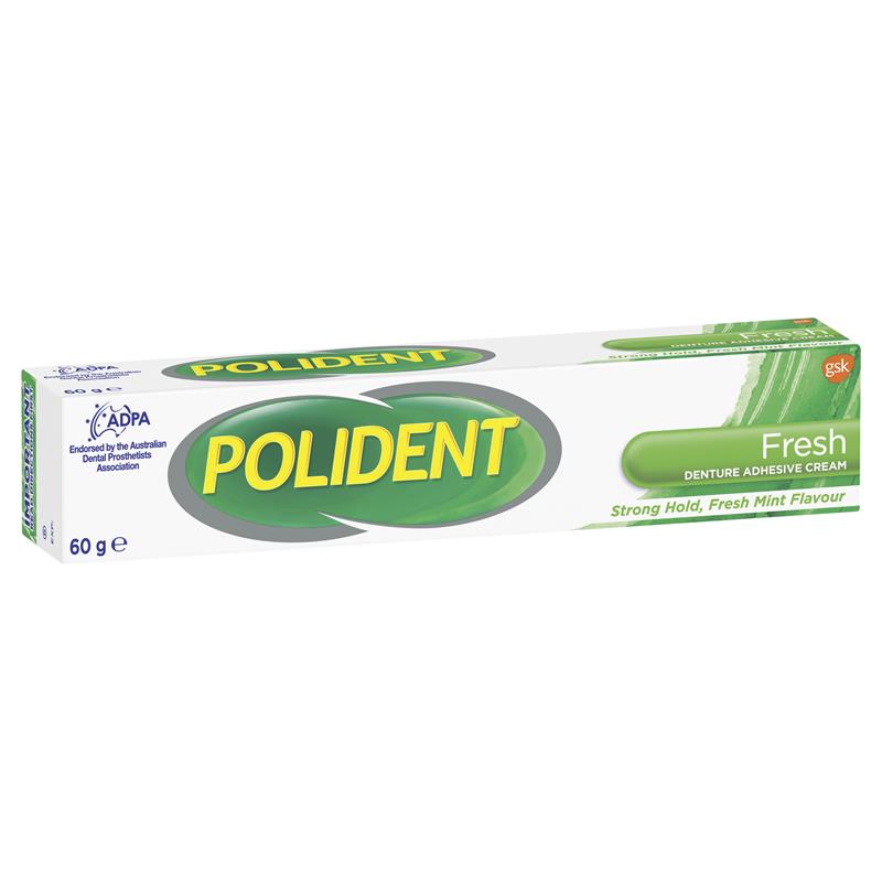 Polident Denture Adhesive Cream Fresh Mint 60g - Cutprice Online