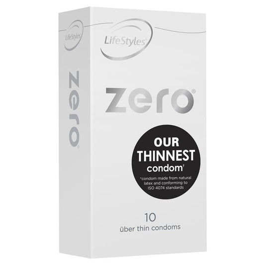 LifeStyles Zero Condoms 10 Pack - Cutprice Online