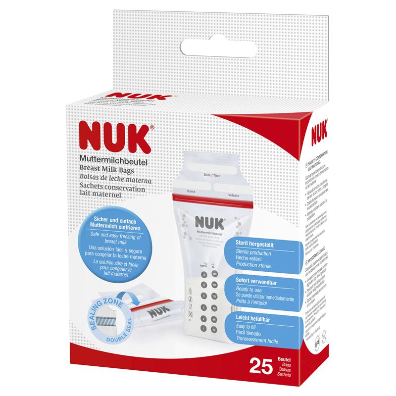 Nuk Breast Milk Bags 25 Pack - Cutprice Online