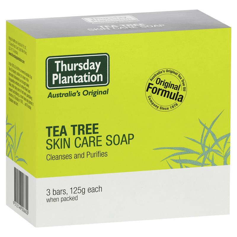 Thursday Plantation Tea Tree Soap 125g x 3 Pk - Cutprice Online