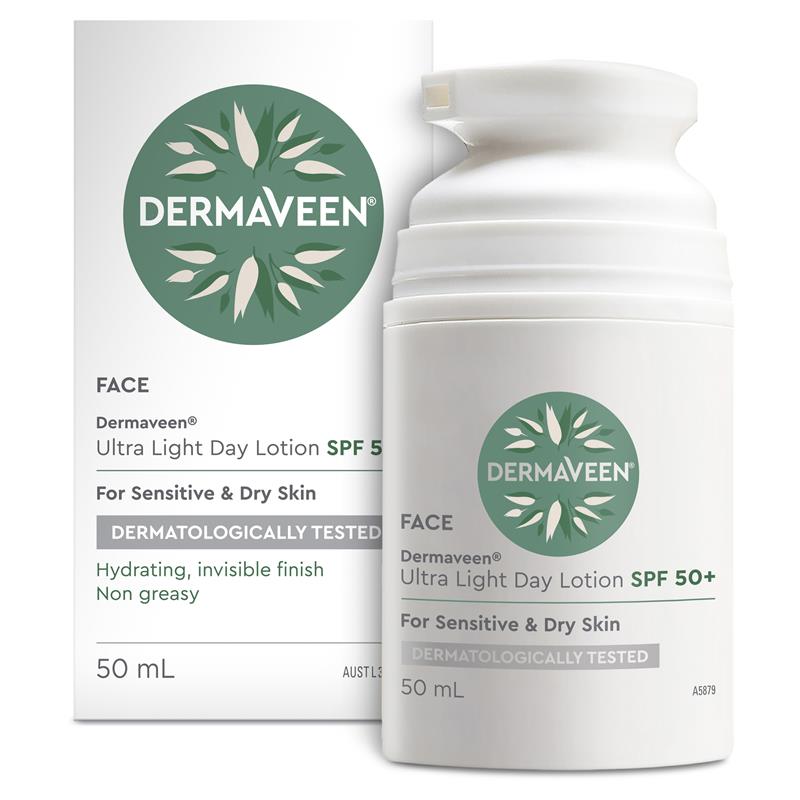DermaVeen Face Ultralight Day Lotion SPF 50+ 50ml - Cutprice Online