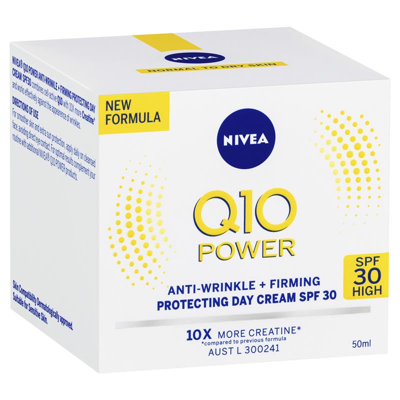 Nivea Q10 Power Protecting Day Cream SPF30 50ml - Cutprice Online