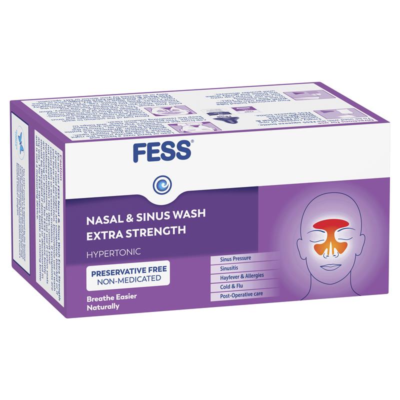 Fess Nasal & Sinus Wash Extra Strength Refill 24 Sachets - Cutprice Online