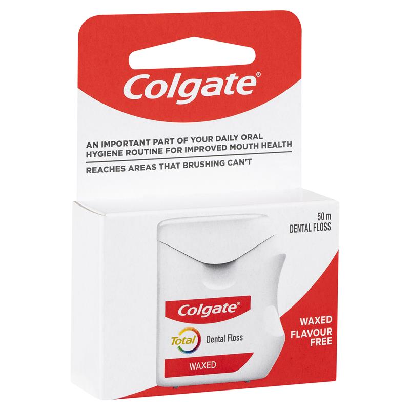 Colgate Total Waxed Dental Floss 50m - Cutprice Online