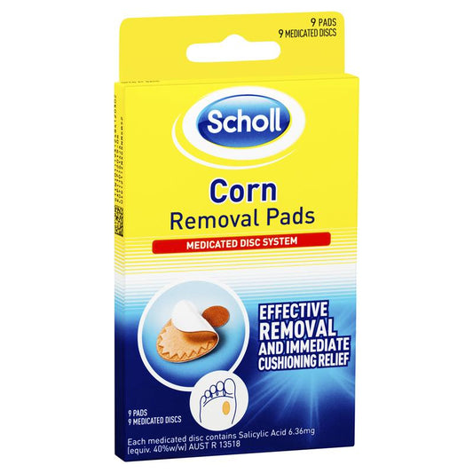 Scholl Corn Removal Medicated Disc Pads System 9PK - Cutprice Online