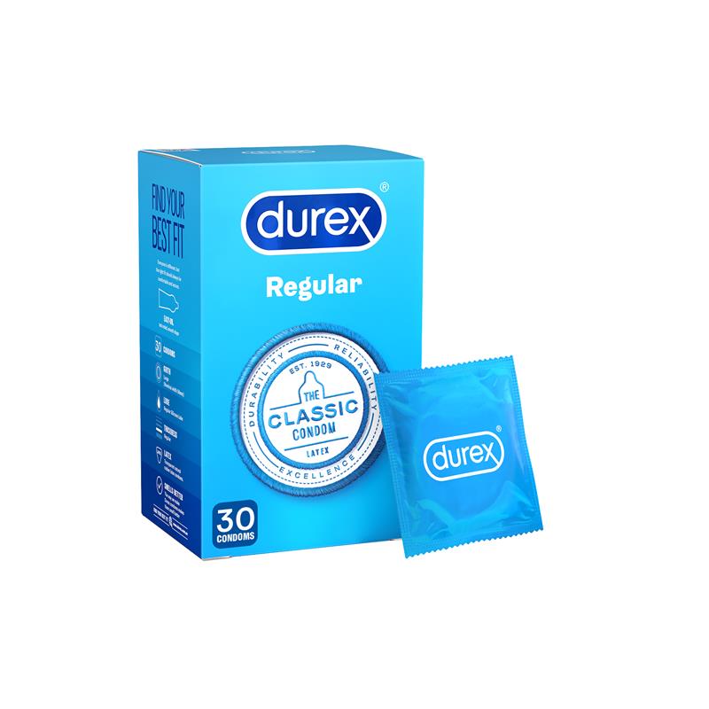 Durex Regular Condoms Original 30 Pack - Cutprice Online