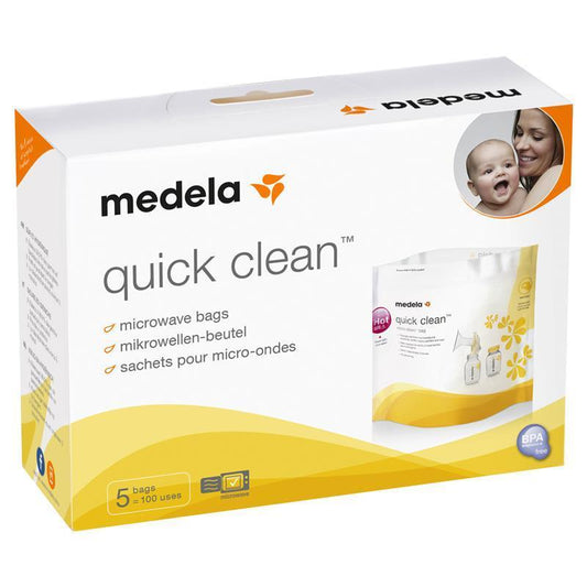Medela Quick Clean Microwave Bags 5 Pack - Cutprice Online