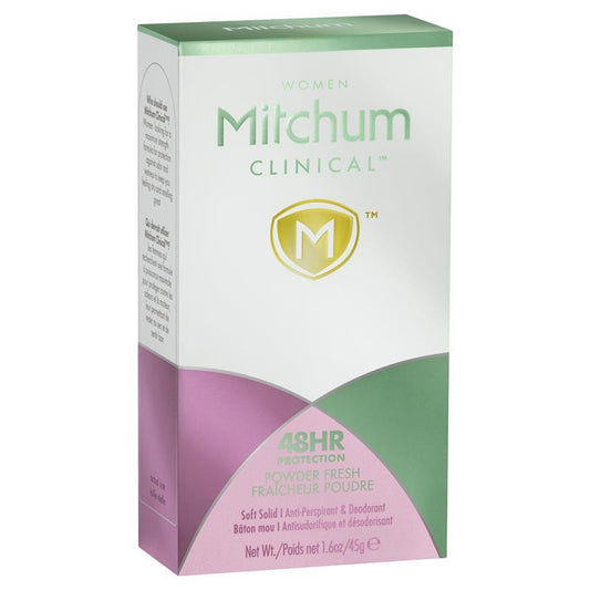 Mitchum for Women Clinical Deodorant Powder Fresh Stick 45g - Cutprice Online