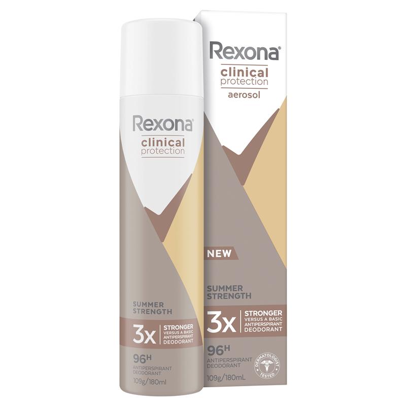 Rexona for Women Clinical Protection Antiperspirant Summer 180ml - Cutprice Online