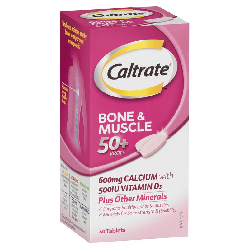 Caltrate Bone & Muscle 50+ 60 Tablets - Cutprice Online
