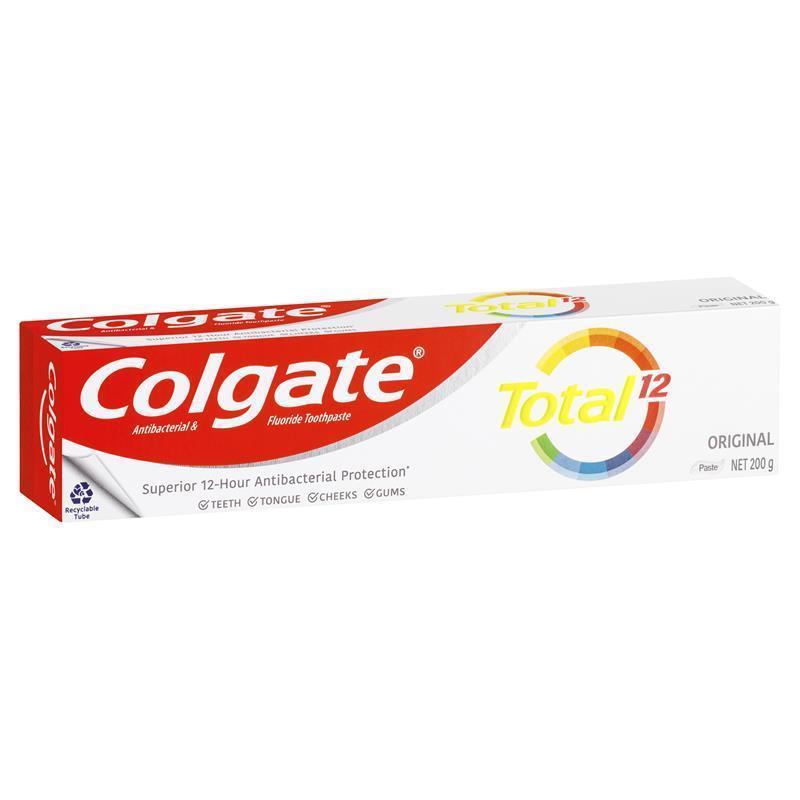 Colgate Total Original Antibacterial and Fluoride Toothpaste 200g - Cutprice Online