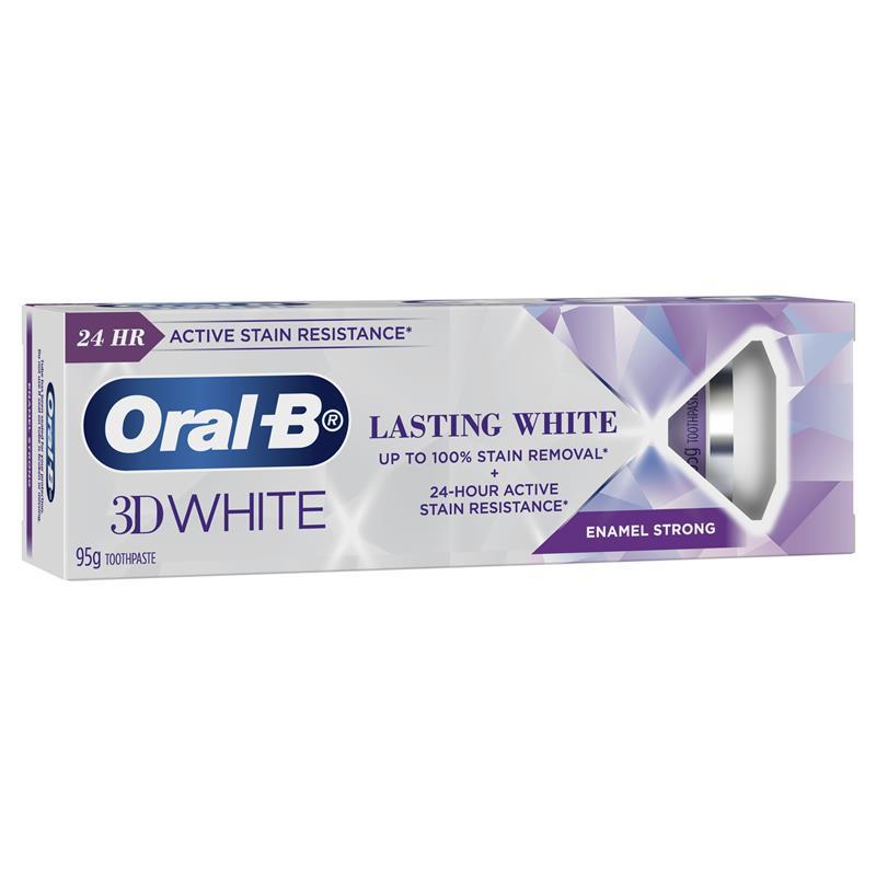 Oral B Toothpaste 3D White Lasting Enamel Strong 95g - Cutprice Online
