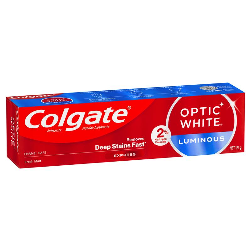 Colgate Optic White Express White Fresh Mint Teeth Whitening Toothpaste with hydrogen peroxide 125g - Cutprice Online
