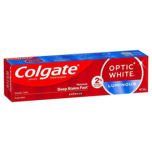 Colgate Optic White Express White Fresh Mint Teeth Whitening Toothpaste with hydrogen peroxide 125g - Cutprice Online