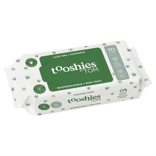 TOOSHIES BY TOM Pure Baby Wipes Aloe Vera & Chamomile 70 - Cutprice Online