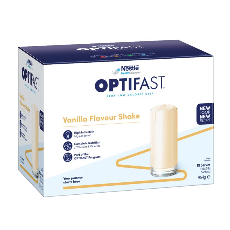 Optifast VLCD Shake Vanilla 18 x 53g - Cutprice Online