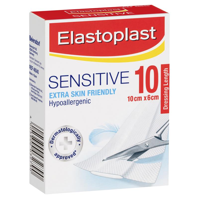 Elastoplast 46040 Sensitive Dressing Lengths 6cm x 10cm 10 Pack - Cutprice Online