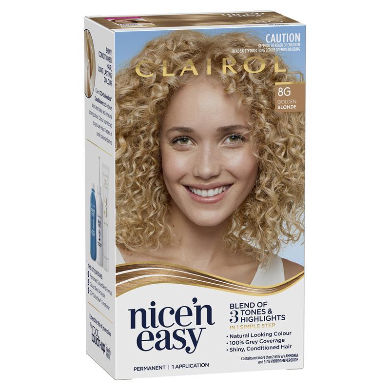 Clairol Nice & Easy 8G Natural Golden Blonde Hair Colour - Cutprice Online