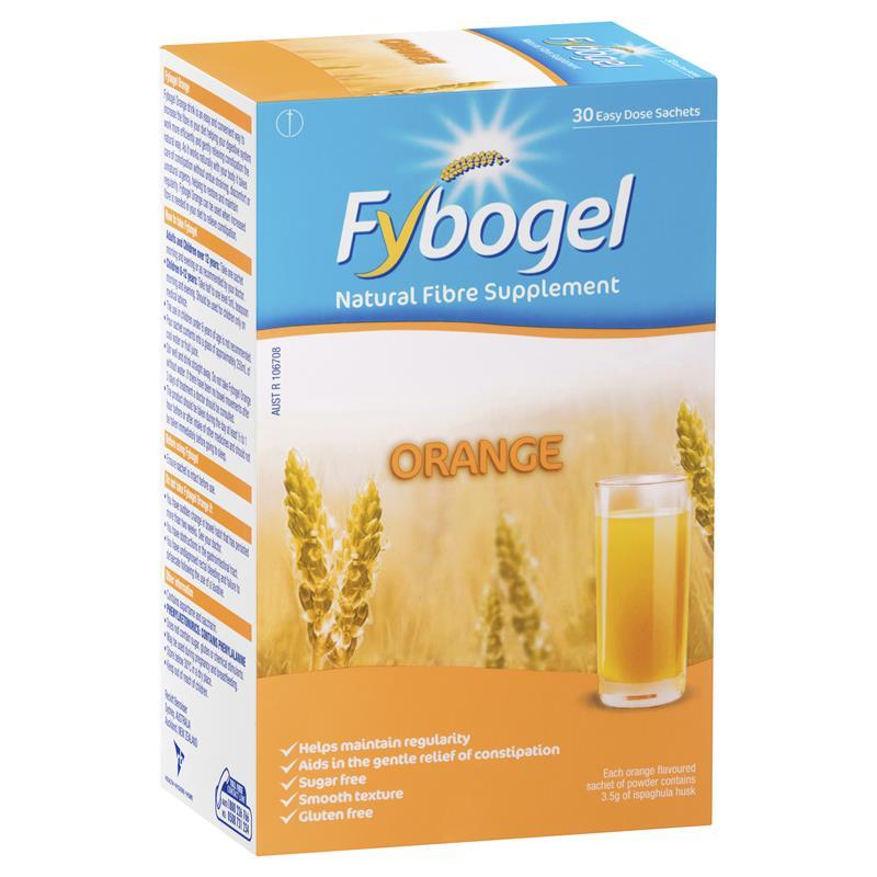Fybogel Orange High-Fibre Supplement Sachets 30 - Cutprice Online